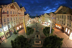 Hochstativaufnahme der Marktstrae in Bad Tlz